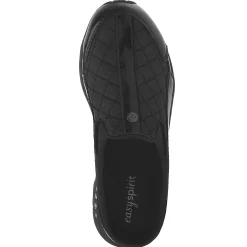 Outlet Easy Spirit Traveltime Classic Clogs Black/SilverPatent