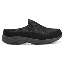 Outlet Easy Spirit Traveltime Clogs BlackGlittermulti