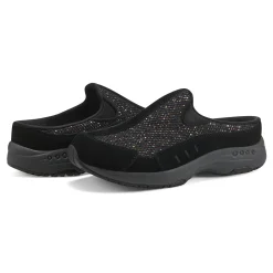 Outlet Easy Spirit Traveltime Clogs BlackGlittermulti