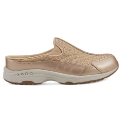 Easy Spirit Traveltime Clogs GoldRaffia