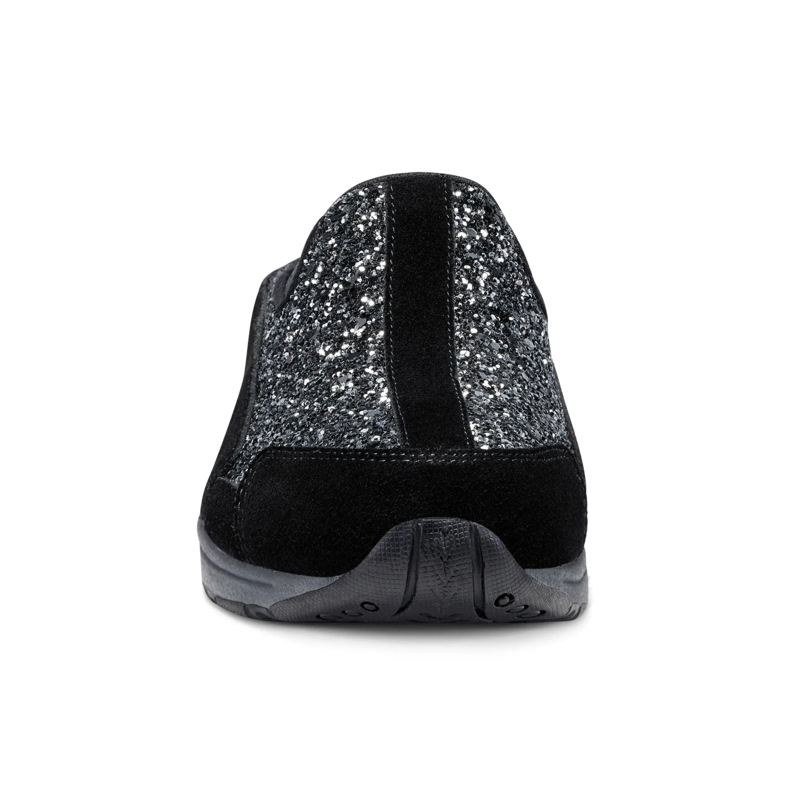 Clearance Easy Spirit Traveltime Clogs BlackSilverGlitter