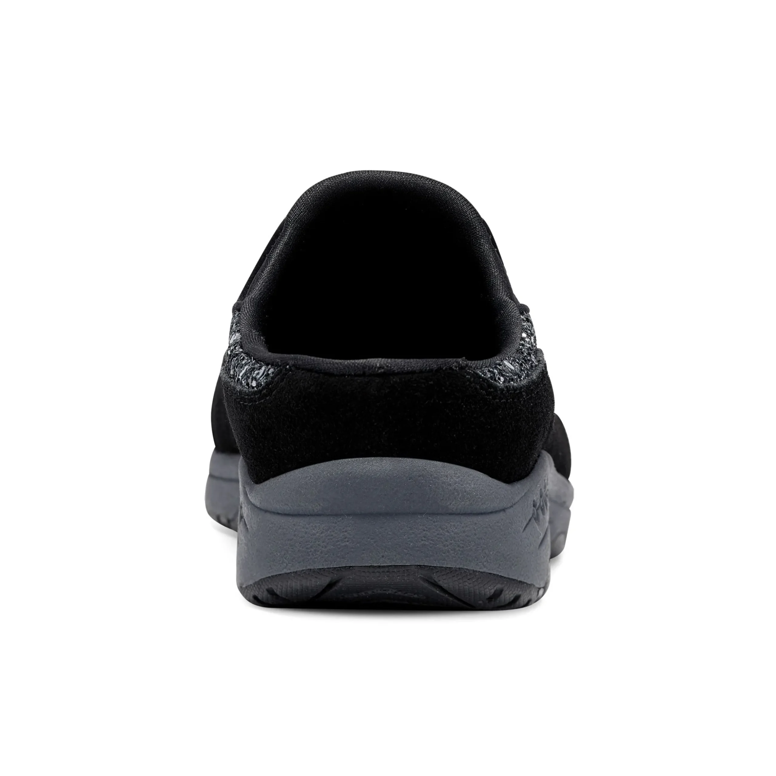 Clearance Easy Spirit Traveltime Clogs BlackSilverGlitter