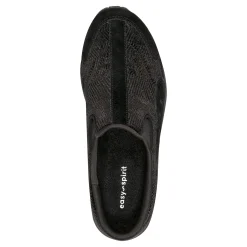 Easy Spirit Traveltime Clogs BlackVelourSuede