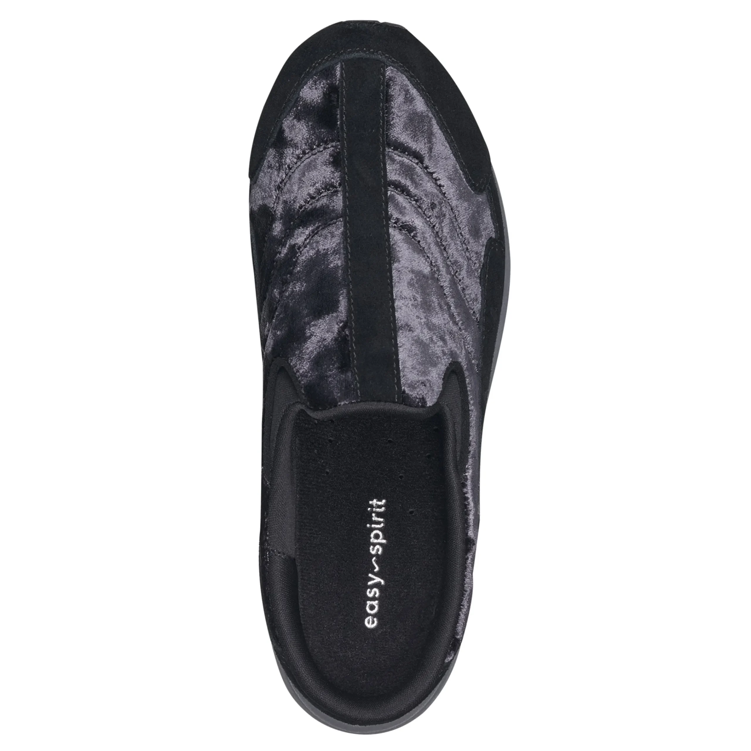 Easy Spirit Traveltime Clogs BlackCrushedVelvet