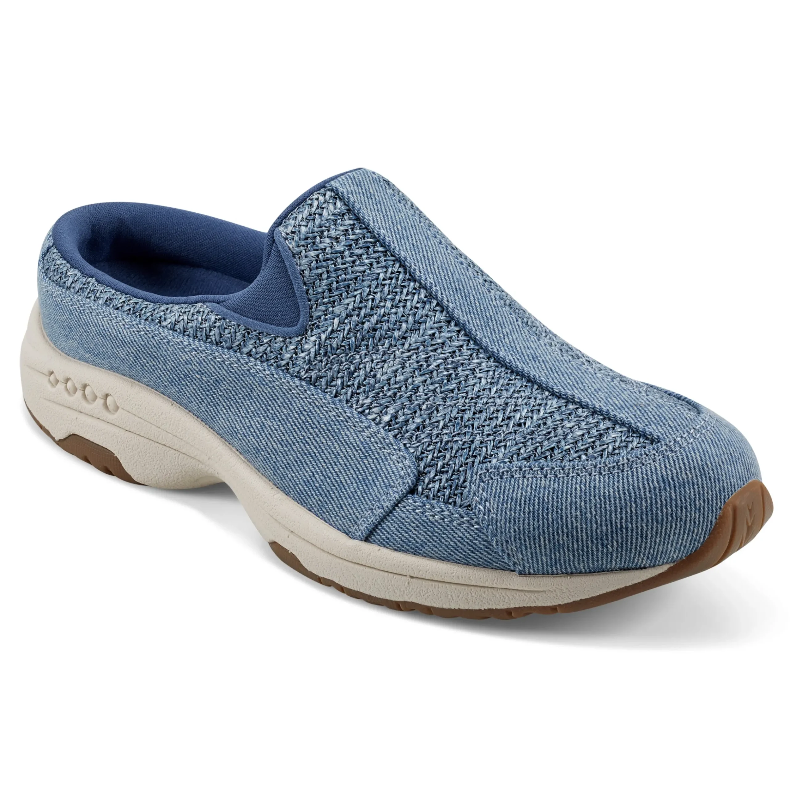 Easy Spirit Traveltime Clogs DenimRaffia