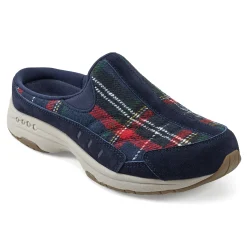 Sale Easy Spirit Traveltime Clogs NavyPlaid