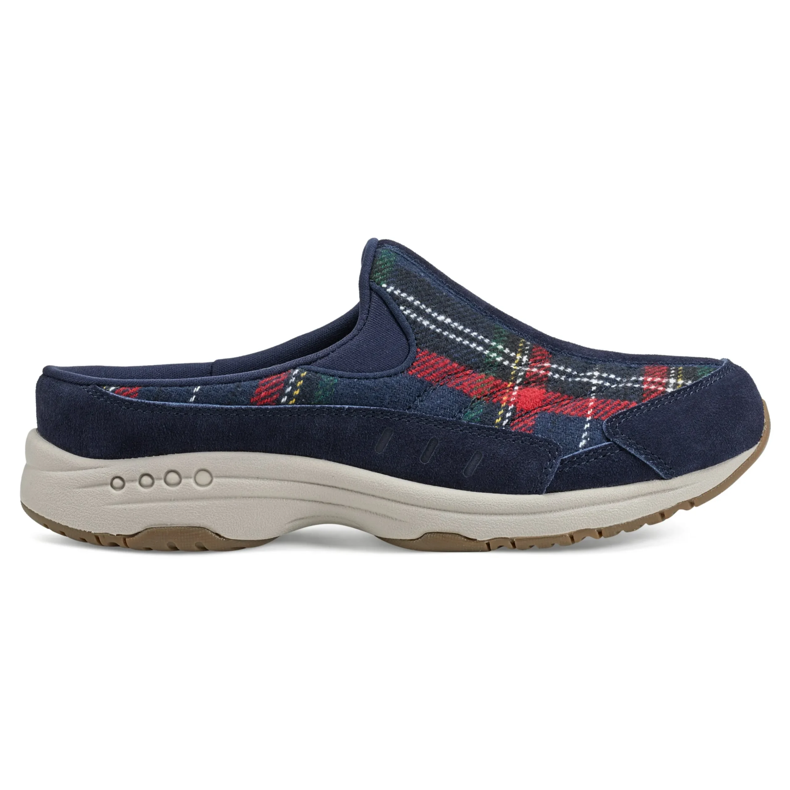 Sale Easy Spirit Traveltime Clogs NavyPlaid