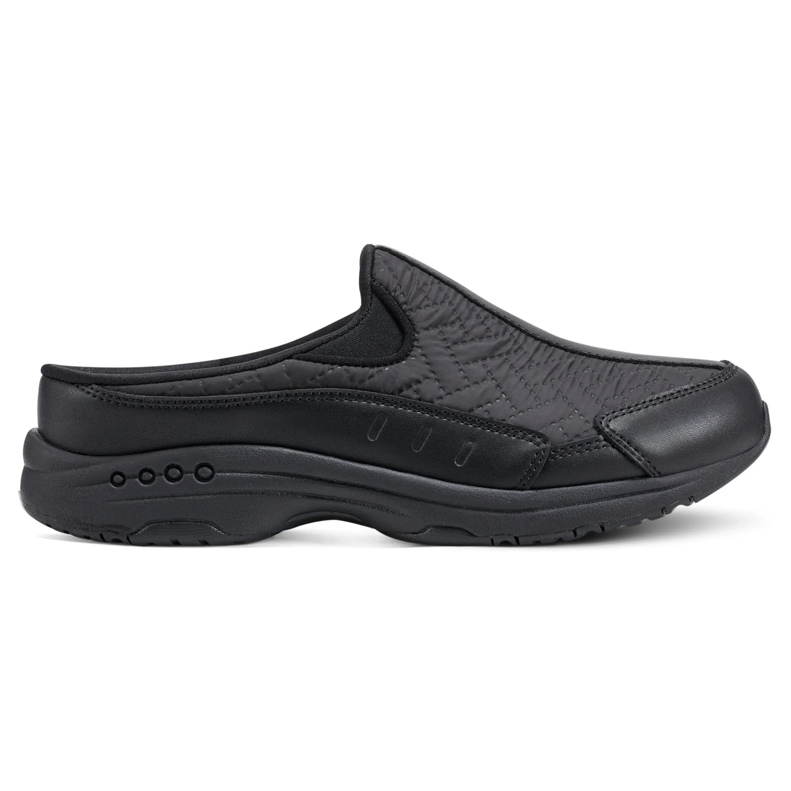 Discount Easy Spirit Traveltime Clogs BlackNylon