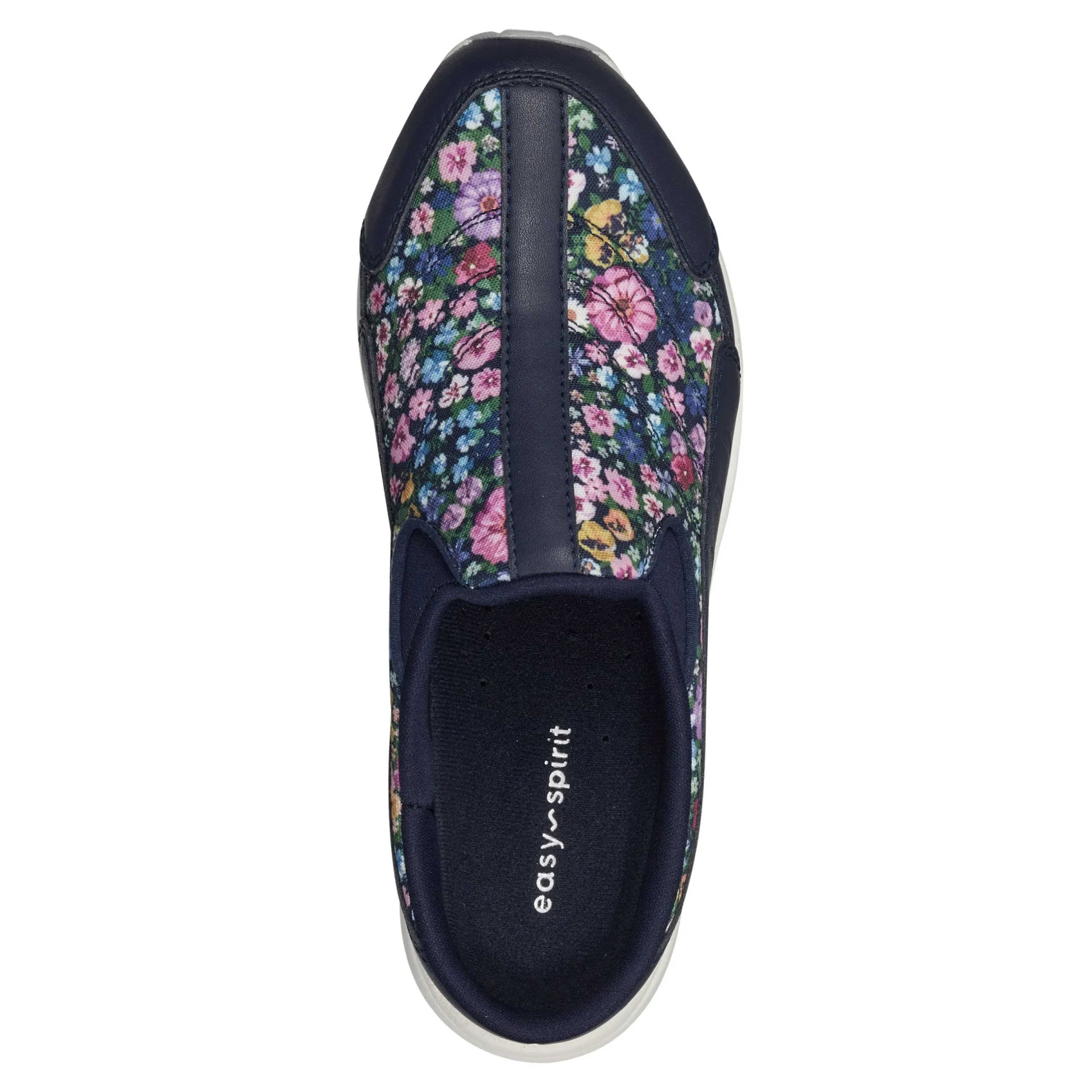 Easy Spirit Traveltime Clogs NavyDitsyFloralPrint