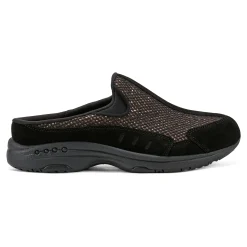 Easy Spirit Traveltime Clogs Black/BronzeGlitter