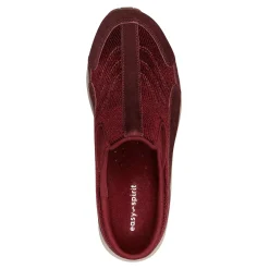 Sale Easy Spirit Traveltime Clogs RedVelourSuede