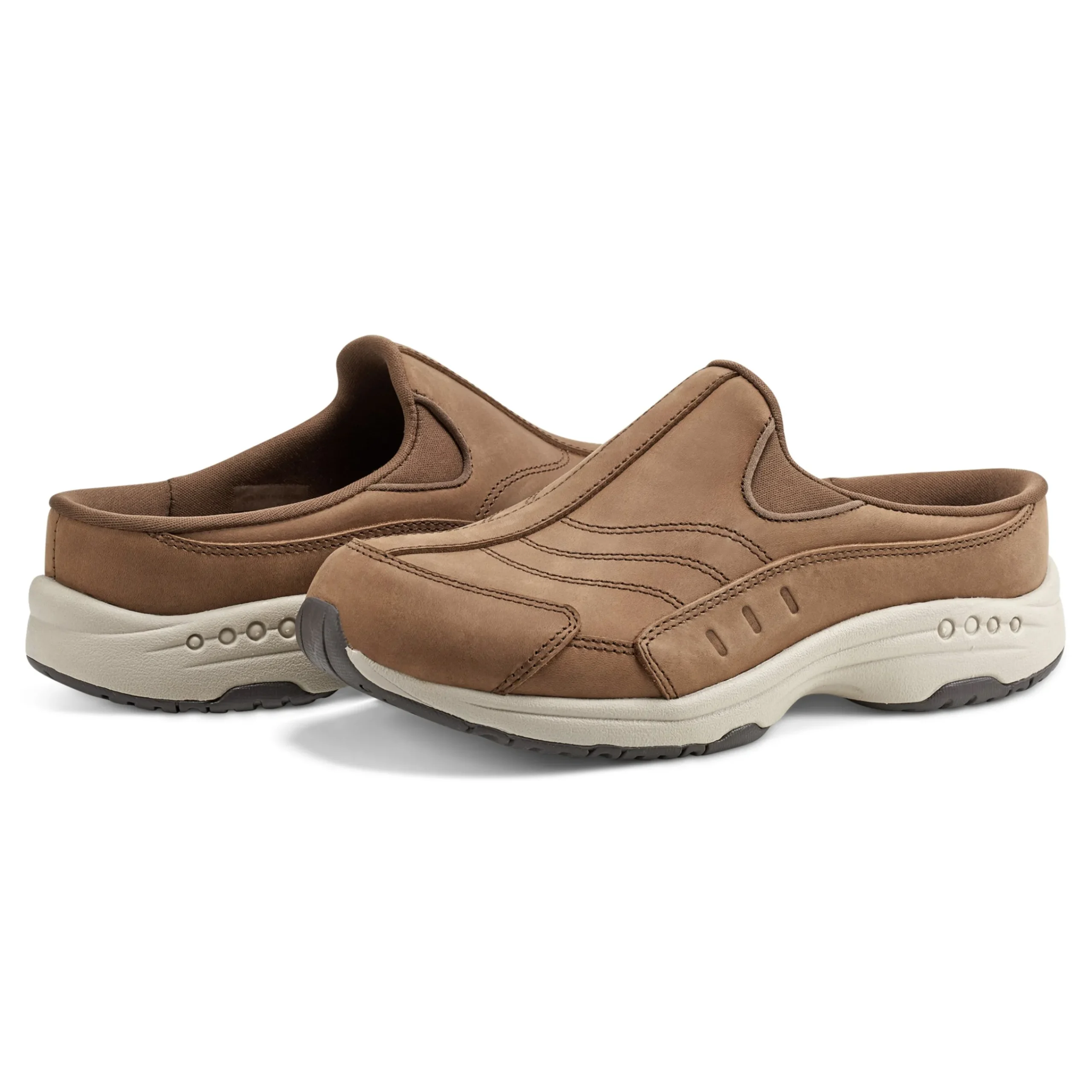 Sale Easy Spirit Traveltime Clogs MediumNaturalLeather