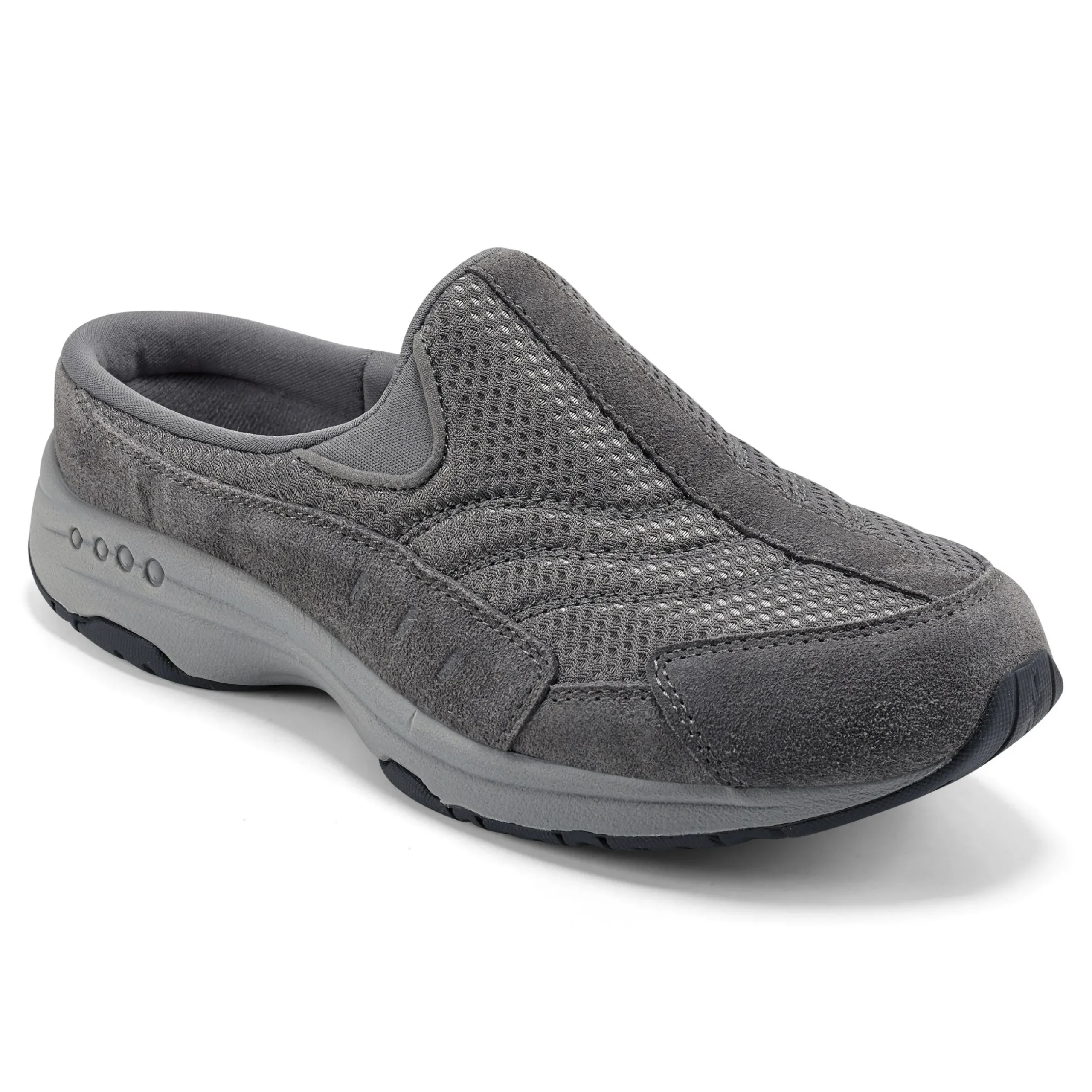 Sale Easy Spirit Traveltime Clogs GreySuede/Mesh