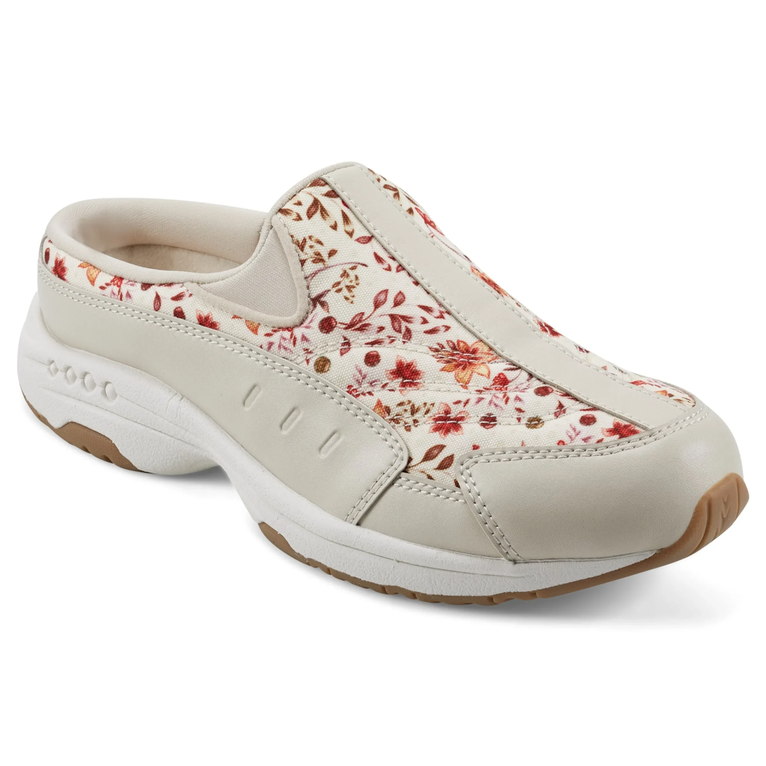 Outlet Easy Spirit Traveltime Clogs NaturalPrairieFloral