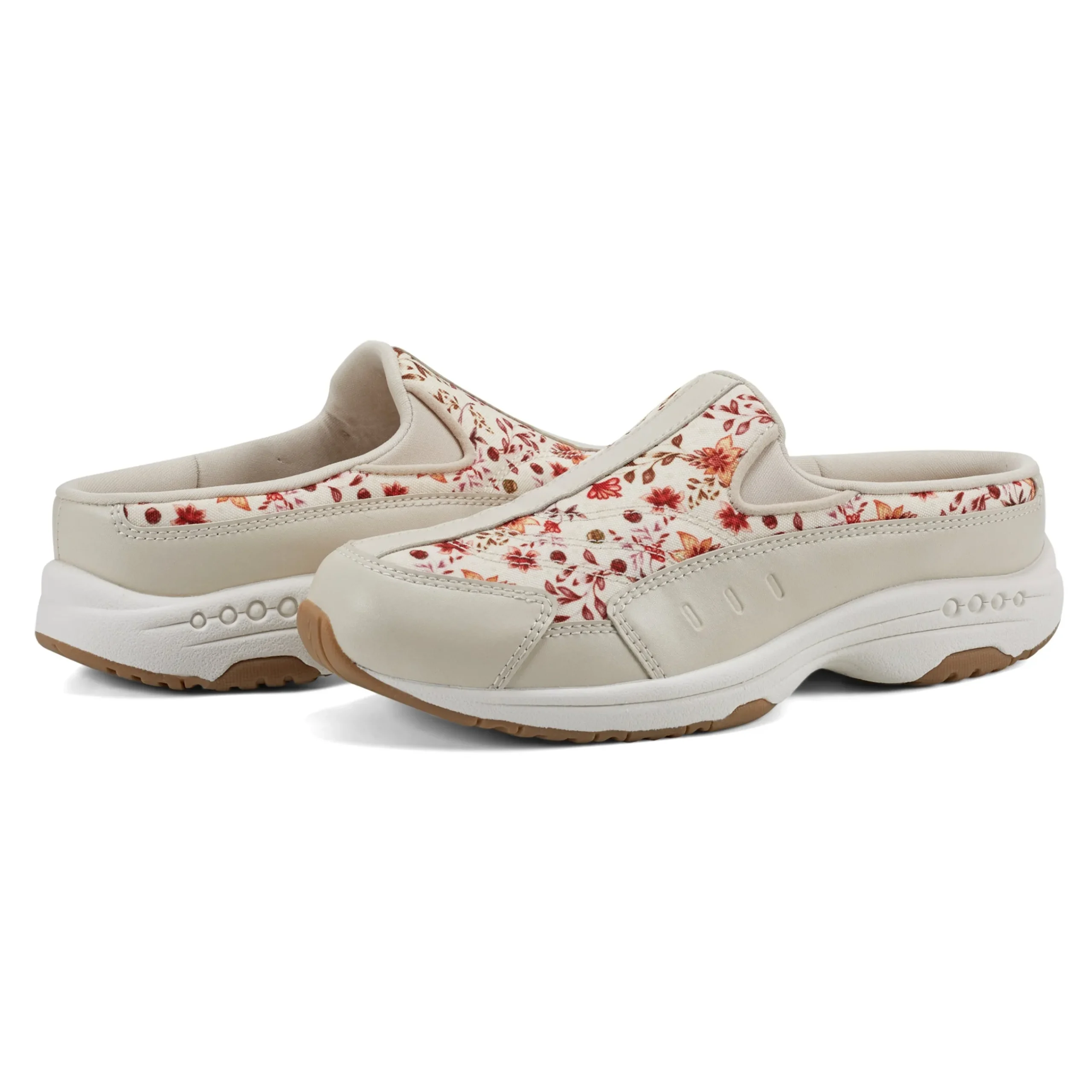 Outlet Easy Spirit Traveltime Clogs NaturalPrairieFloral