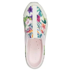 Discount Easy Spirit Traveltime Clogs IvoryPalmPrint