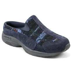 Discount Easy Spirit Traveltime Clogs NavyTartanPlaid