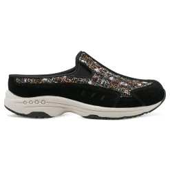 Clearance Easy Spirit Traveltime Clogs BlackBoucleMulti