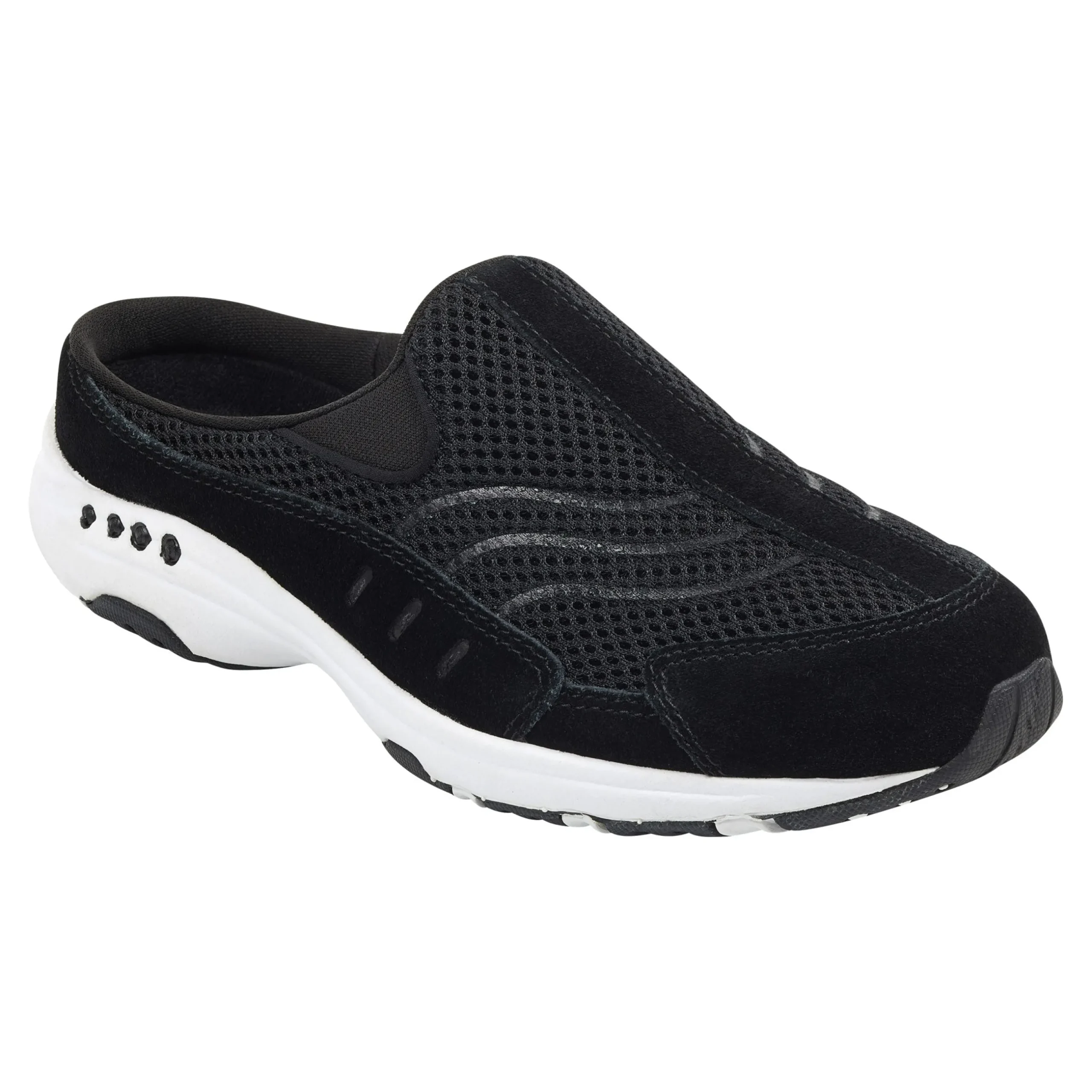 New Easy Spirit Traveltime Clogs BlackSuede