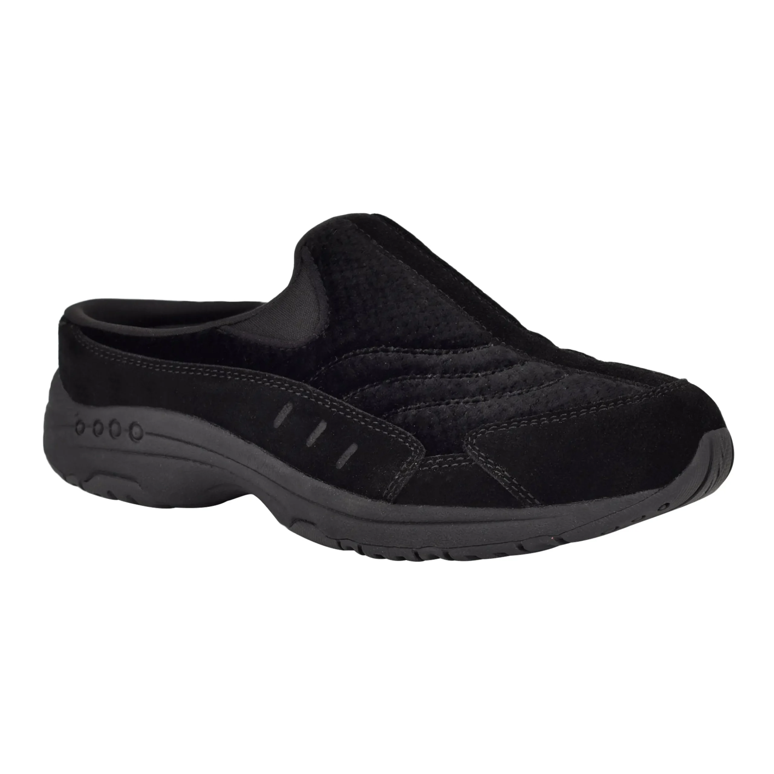 Outlet Easy Spirit Traveltime Clogs BlackVelvet