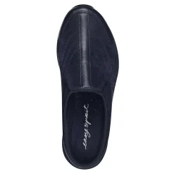 Sale Easy Spirit Traveltime Leather Clogs NavyLeather