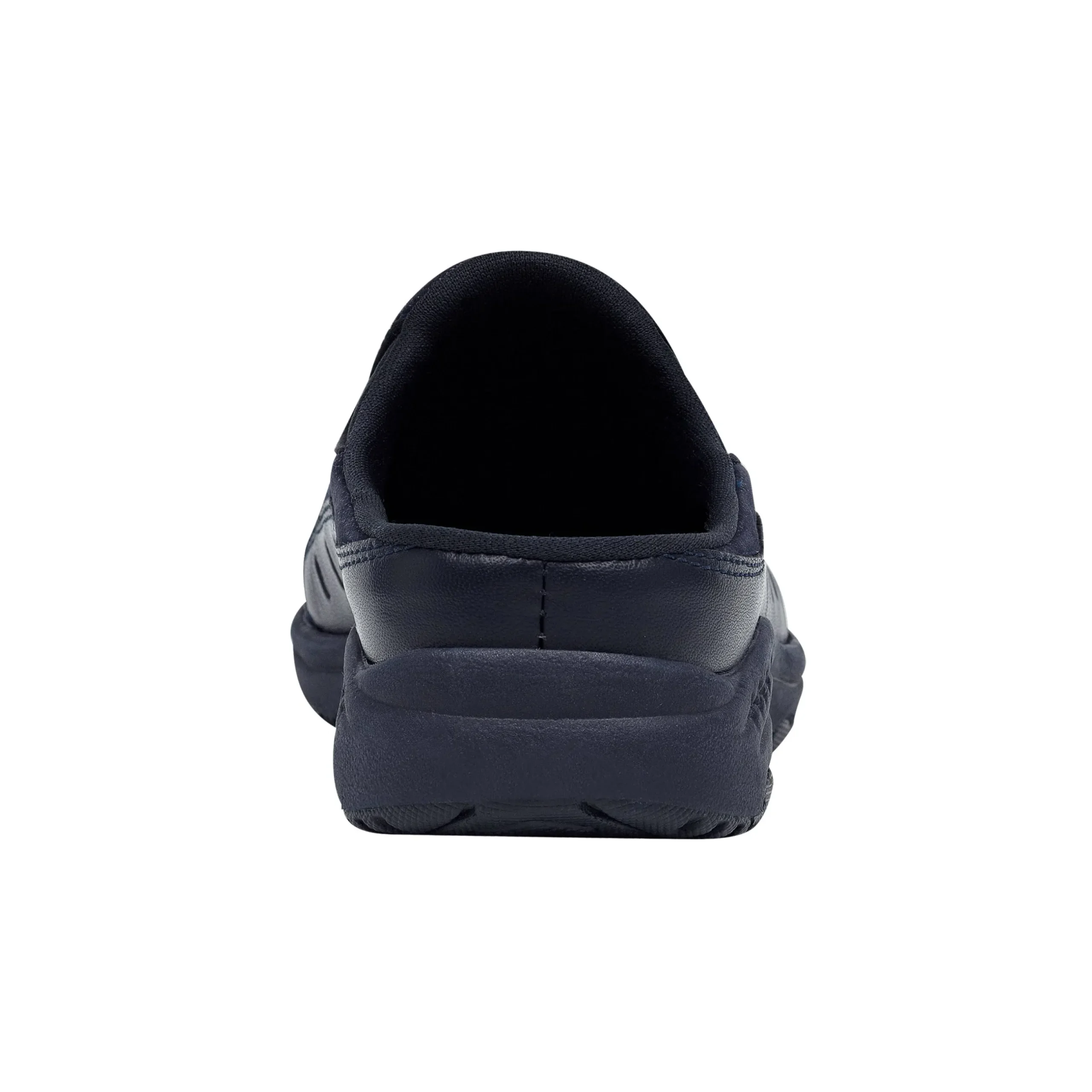 Sale Easy Spirit Traveltime Leather Clogs NavyLeather