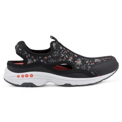 Discount Easy Spirit Trina Slip On Walking Shoes BlackFloral