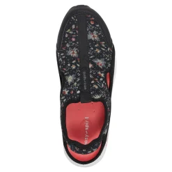 Discount Easy Spirit Trina Slip On Walking Shoes BlackFloral