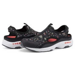 Discount Easy Spirit Trina Slip On Walking Shoes BlackFloral