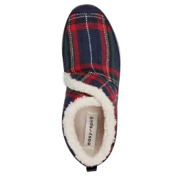 Easy Spirit Trippin Cozy Booties Navy/RedPlaid