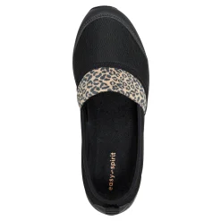 Best Easy Spirit Twist Slip On Sneakers Black/Leopard