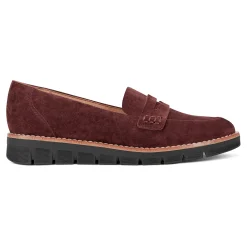 Hot Easy Spirit Velia Casual Slip On Loafers RedSuede