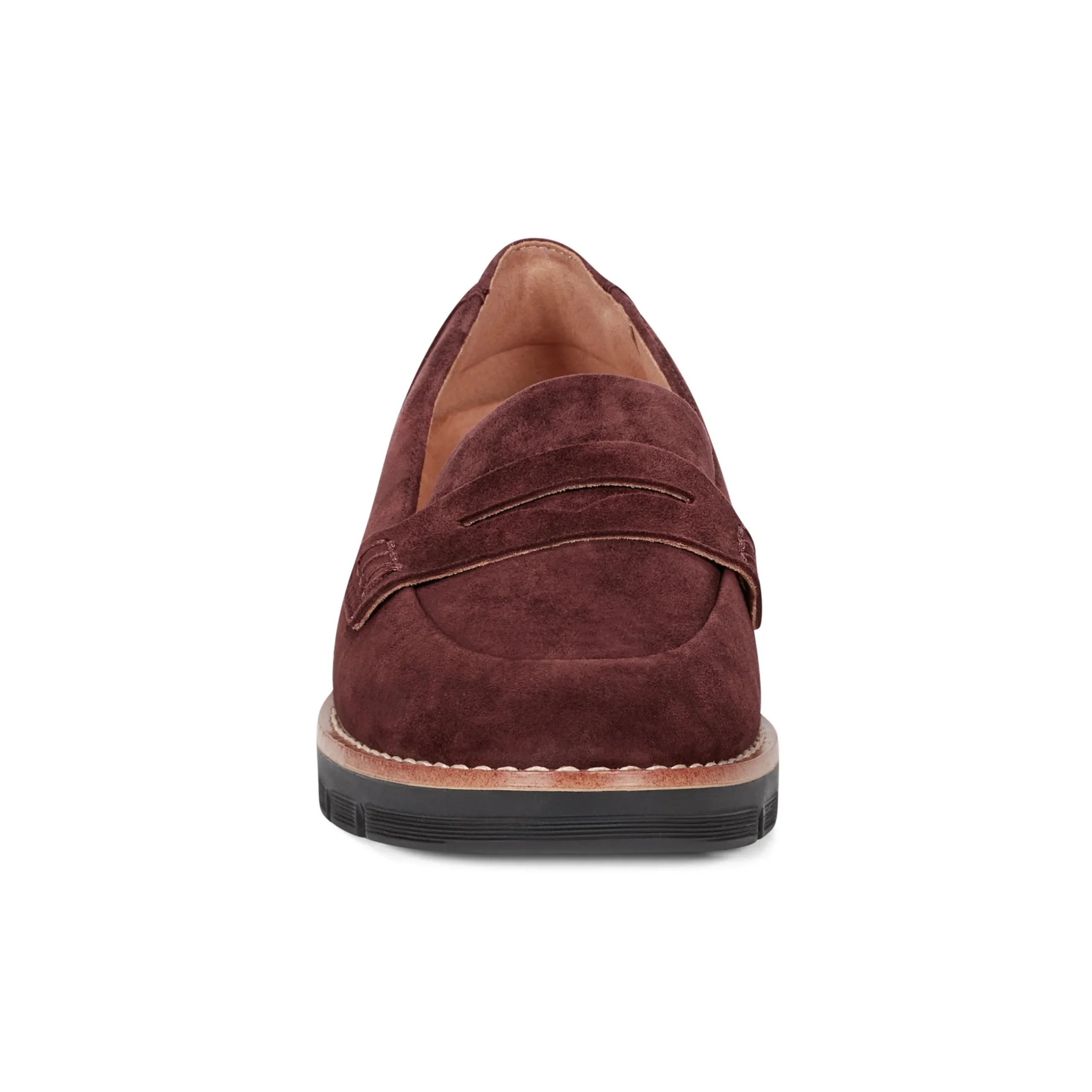 Hot Easy Spirit Velia Casual Slip On Loafers RedSuede