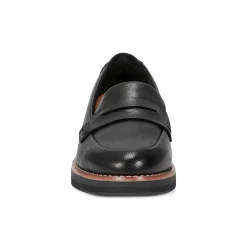 Outlet Easy Spirit Velia Casual Slip On Loafers BlackLeather