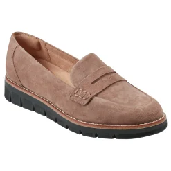 Easy Spirit Velia Casual Slip On Loafers TaupeSuede
