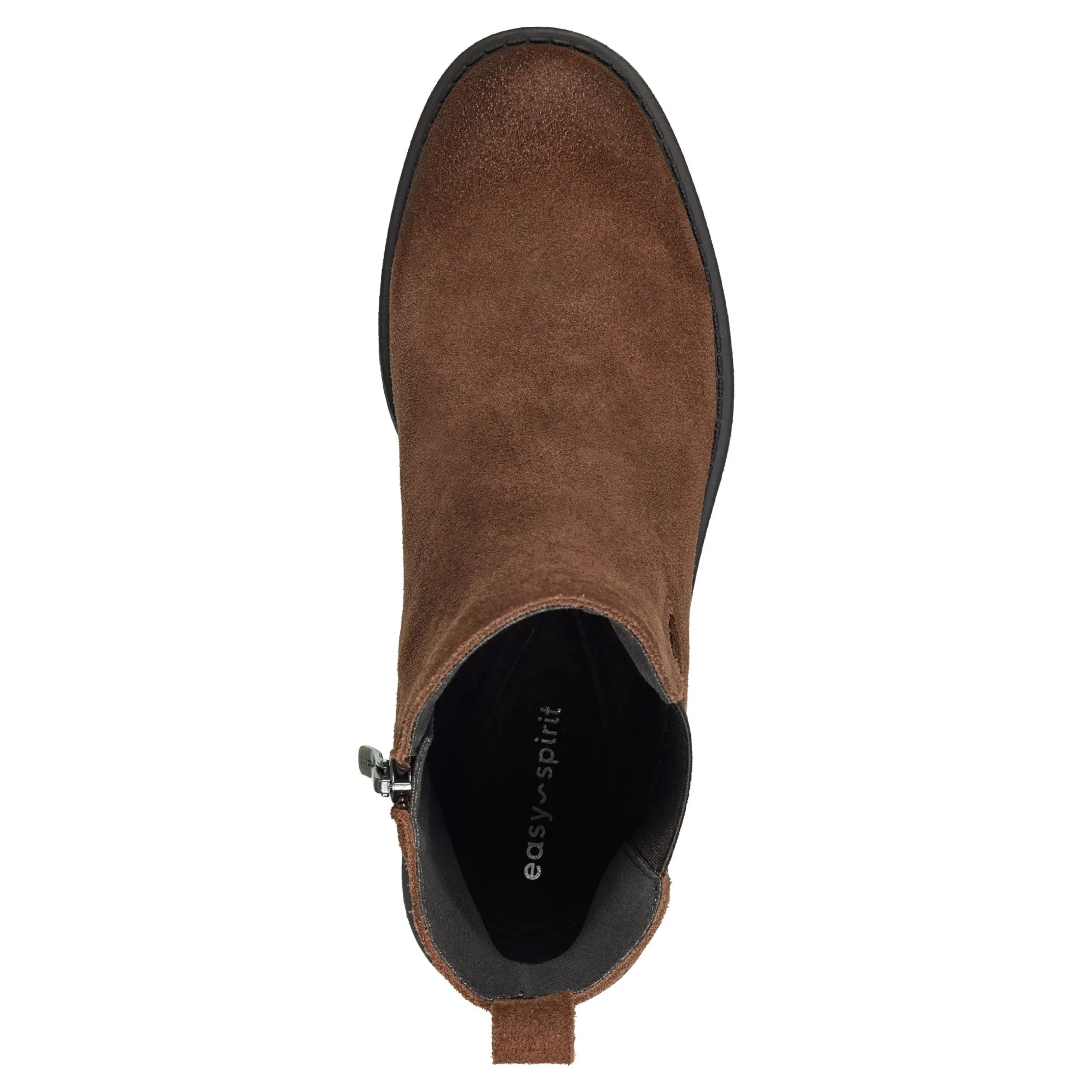 Best Easy Spirit Wanda Chelsea Ankle Booties MediumBrownSuede