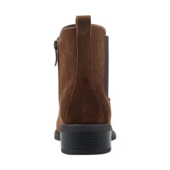 Best Easy Spirit Wanda Chelsea Ankle Booties MediumBrownSuede