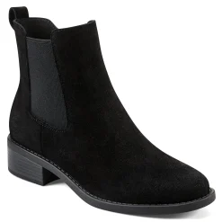 Hot Easy Spirit Wanda Chelsea Ankle Booties BlackSuede
