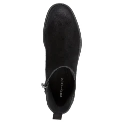 Hot Easy Spirit Wanda Chelsea Ankle Booties BlackSuede