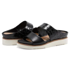 Best Easy Spirit Wilma Slip On Sandals BlackCrocoPrint