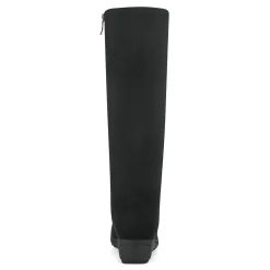 New Easy Spirit Yumi Casual Tall Wedge Boots BlackMulti