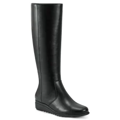 Easy Spirit Yumi Casual Tall Wedge Boots Black