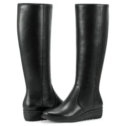 Easy Spirit Yumi Casual Tall Wedge Boots Black